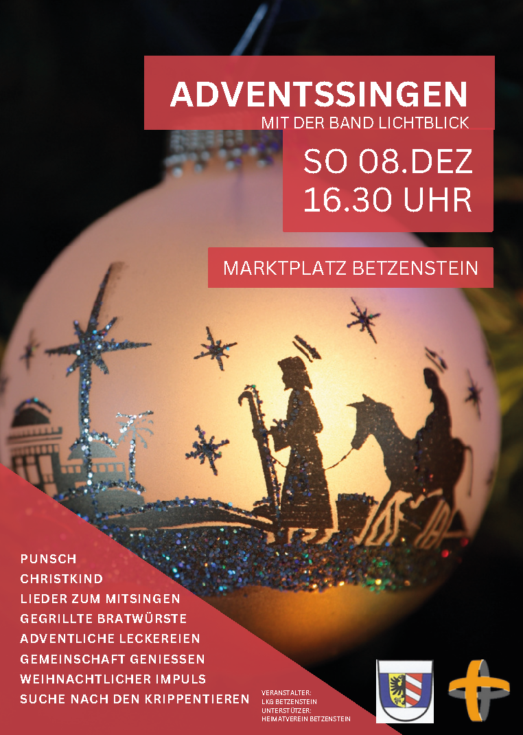 Adventssingen auf dem Marktplatz